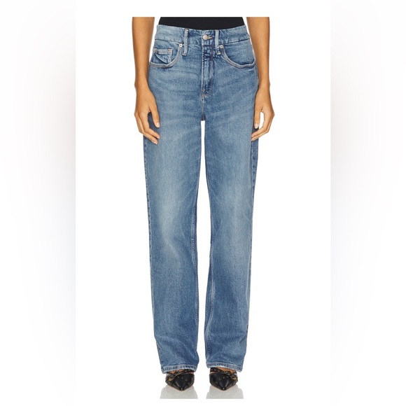 Good American (on Revolve) straight 90s leg jeans - Picture 3 of 10